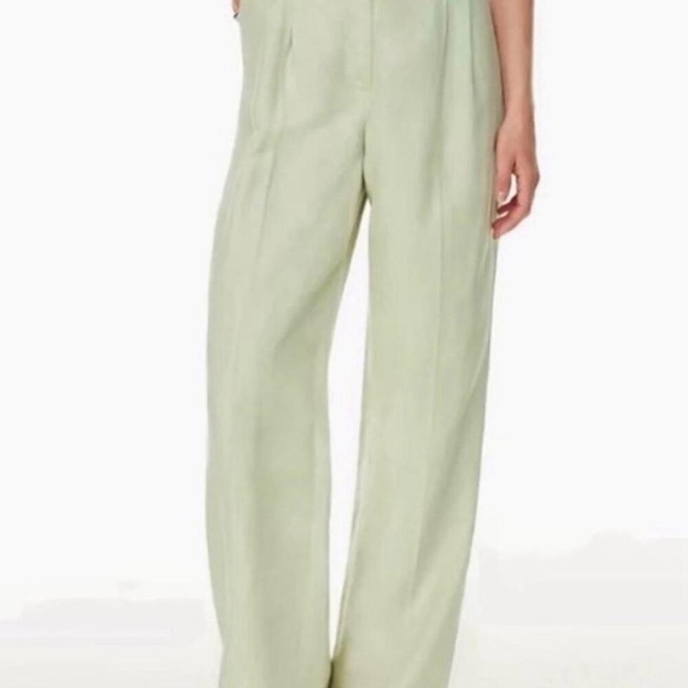 Green linen pants from wilfred